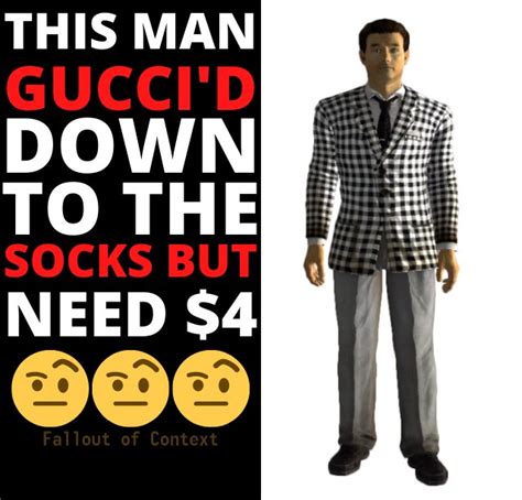 this man gucci down to the socks